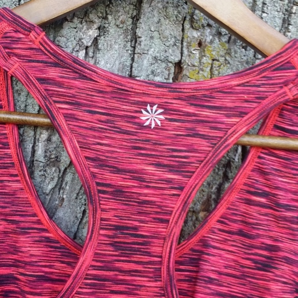 ATHLETA Bright Pink Pattern Tank Top XL - Picture 3 of 3